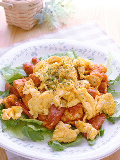 豆腐のケチャップ炒め with タマゴ-レシピのメイン写真