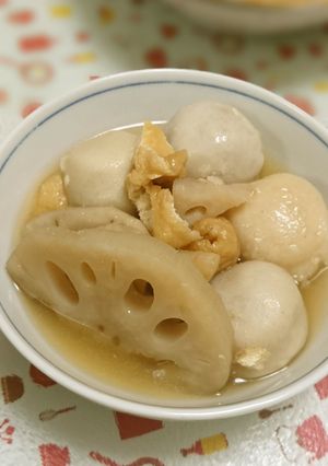 冷凍野菜で簡単に♪レンコン里芋の煮物-レシピのメイン写真