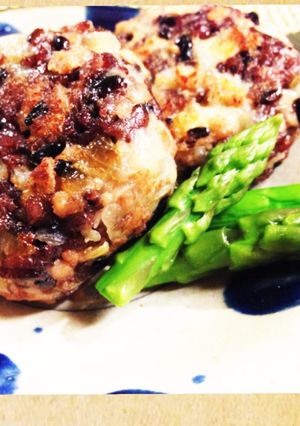 揚げないライスコロッケ(焼きおにぎり風)-レシピのメイン写真