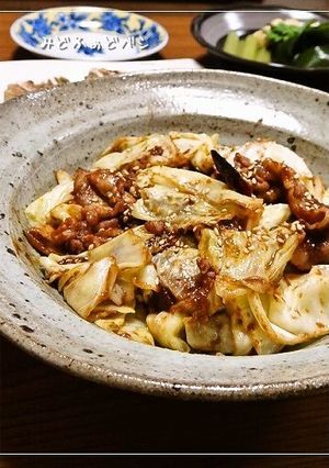 ご飯が進む✿豚こまキャベツの赤味噌炒め-レシピのメイン写真