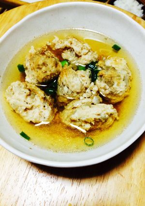 鶏ゴボウのつみれスープ-レシピのメイン写真