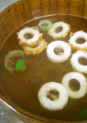 竹輪とこぶ茶でお吸い物　超簡単-レシピのメイン写真