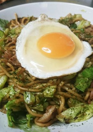 時短焼きそば-レシピのメイン写真