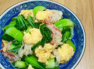 カニカマ、チンゲン菜と卵の中華炒め☆-レシピのメイン写真