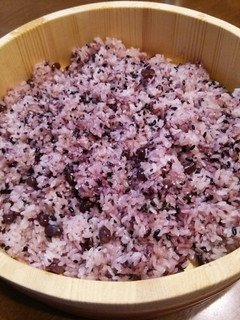 炊飯器・簡単!紫米でおこわ♪小豆甘納豆-レシピのメイン写真