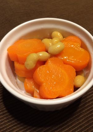 豆と人参のグラッセ-レシピのメイン写真