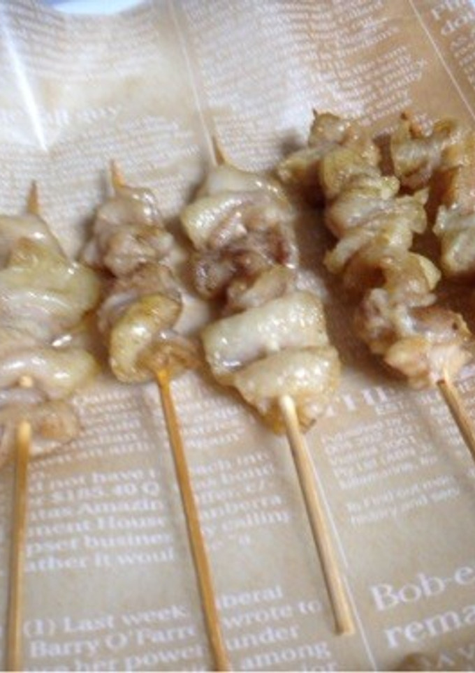 しっかり活用‼︎簡単鶏皮串焼き！-レシピのメイン写真
