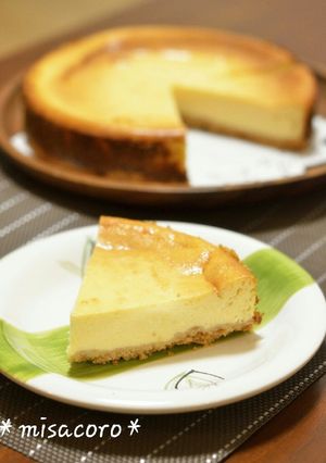 m生クリームなし濃厚ベイクドチーズケーキ-レシピのメイン写真