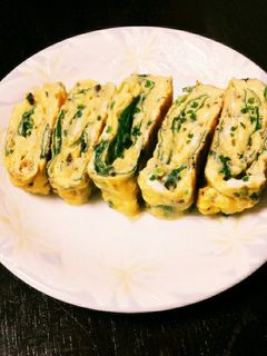 お弁当にほうれん草の厚焼き卵-レシピのメイン写真