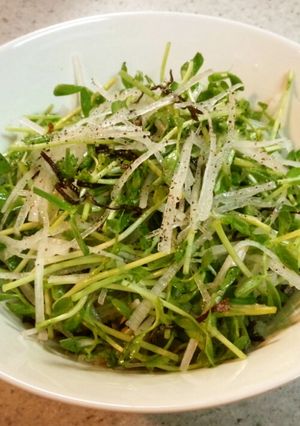 シャッキシャキ！豆苗と大根の簡単サラダ-レシピのメイン写真