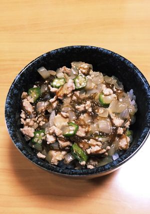 もずく丼-レシピのメイン写真