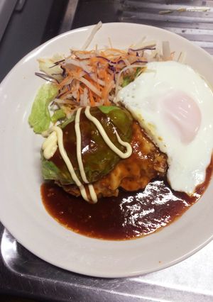 簡単 ハンバーグ（チーズ、アボカド）-レシピのメイン写真