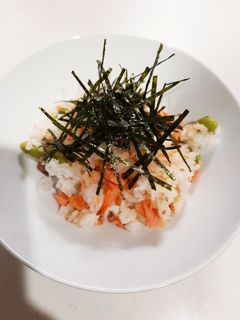 鮭と枝豆の混ぜご飯-レシピのメイン写真