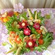 お花畑のペペロンチーノ風サラダ