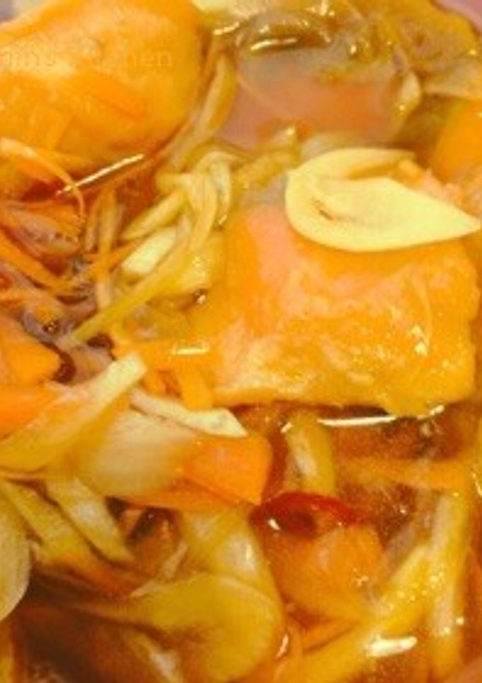 少ない油で揚げ焼きで簡単！鮭の南蛮漬け！-レシピのメイン写真