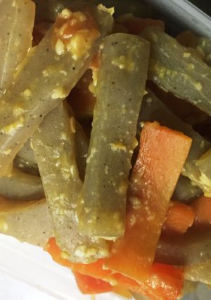 こんにゃくとにんじんの味噌きんぴら-レシピのメイン写真