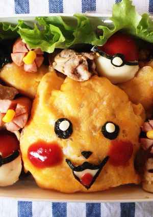 簡単キャラ弁！ピカチュウオムライス-レシピのメイン写真