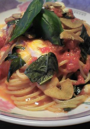 トマトとモッツァレラチーズのパスタ-レシピのメイン写真