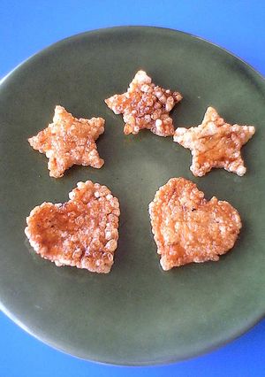 型抜きクッキー!?いいえ…☆お煎餅☆-レシピのメイン写真