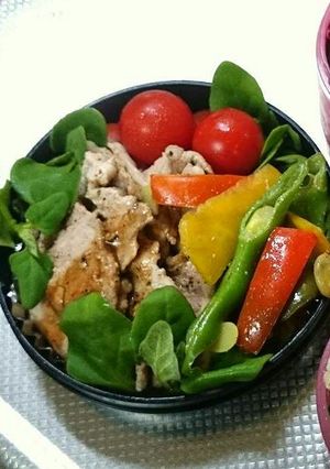 野菜炒めバランスお弁当。-レシピのメイン写真