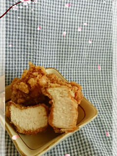 桜香る✿鶏の変わり衣唐揚げ-レシピのメイン写真