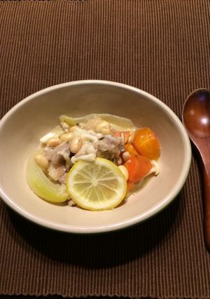 豆とチキンの檸檬クリーム煮-レシピのメイン写真