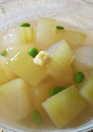 とうがんの白だし煮＊暑い日には冷やして♪-レシピのメイン写真