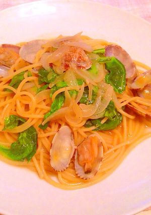 あさりと春キャベツのスープパスタ-レシピのメイン写真