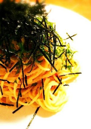 材料少し！絶賛お店のたらこスパゲッティー-レシピのメイン写真