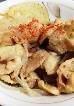 コラーゲンたっぷりの鶏皮コンニャク-レシピのメイン写真