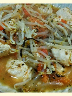 超簡単おかず ささみともやしのトマト蒸し-レシピのメイン写真