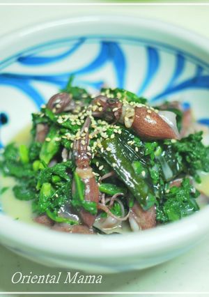蛍烏賊と春菊の酢味噌和え-レシピのメイン写真