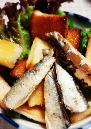 鰯のオイルサラダ～ｶﾘｶﾘﾊﾟﾝ～-レシピのメイン写真