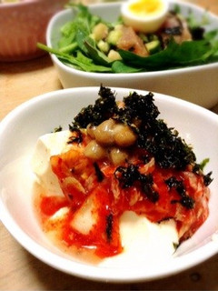 簡単!時短!キムチ納豆冷奴-レシピのメイン写真