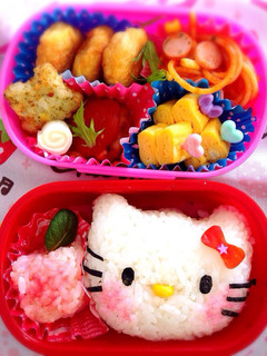 キティちゃん☆キャラ弁-レシピのメイン写真