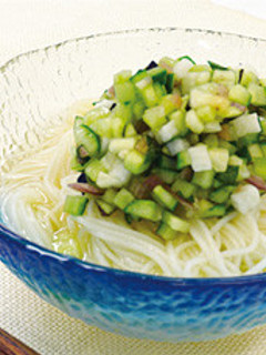 山形のだし風ぶっかけそうめん-レシピのメイン写真