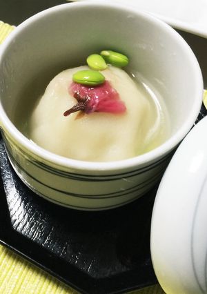白玉団子の桜薄くずあん-レシピのメイン写真