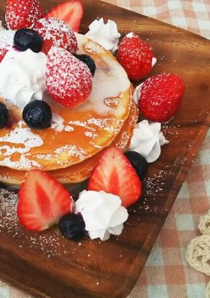 パンケーキ*いちご&ブルーベリー*-レシピのメイン写真