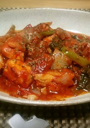 アジア風若鳥のトマト煮-レシピのメイン写真