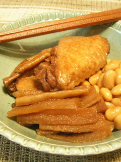 手羽先&切干大根&大豆の煮物-レシピのメイン写真