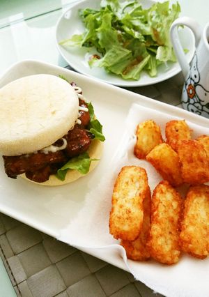 お休みランチに＊てりやきチキンバーガー♬-レシピのメイン写真