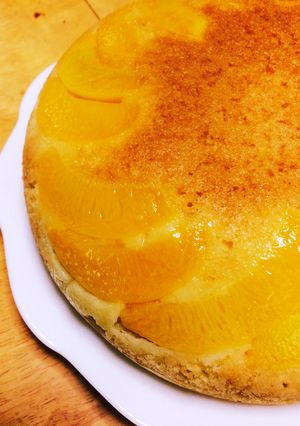 炊飯器で!簡単桃ケーキ-レシピのメイン写真