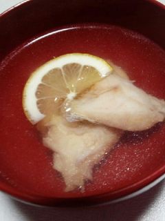*スズキのアラのお吸い物*-レシピのメイン写真