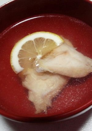 *スズキのアラのお吸い物*-レシピのメイン写真