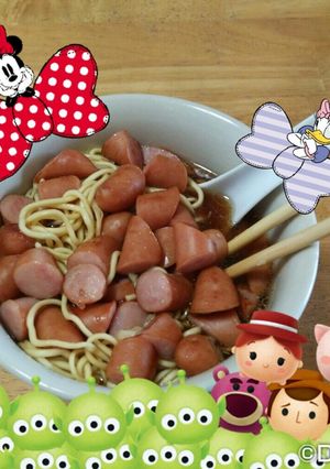 醤油ラーメン ☆ウインナーにんにく☆-レシピのメイン写真