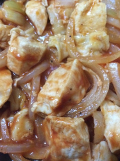 玉ねぎと鶏肉のケチャップ和え-レシピのメイン写真