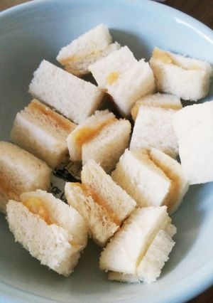 離乳食～後期　さつま芋あんのサンドイッチ-レシピのメイン写真