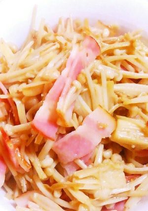 えのきとベーコンのバター醤油炒め-レシピのメイン写真