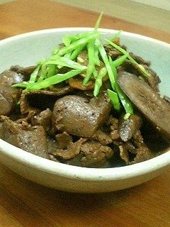 こんにゃくと牛肉の甘辛煮-レシピのメイン写真