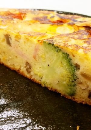 フライパンで作ったケークサレ-レシピのメイン写真